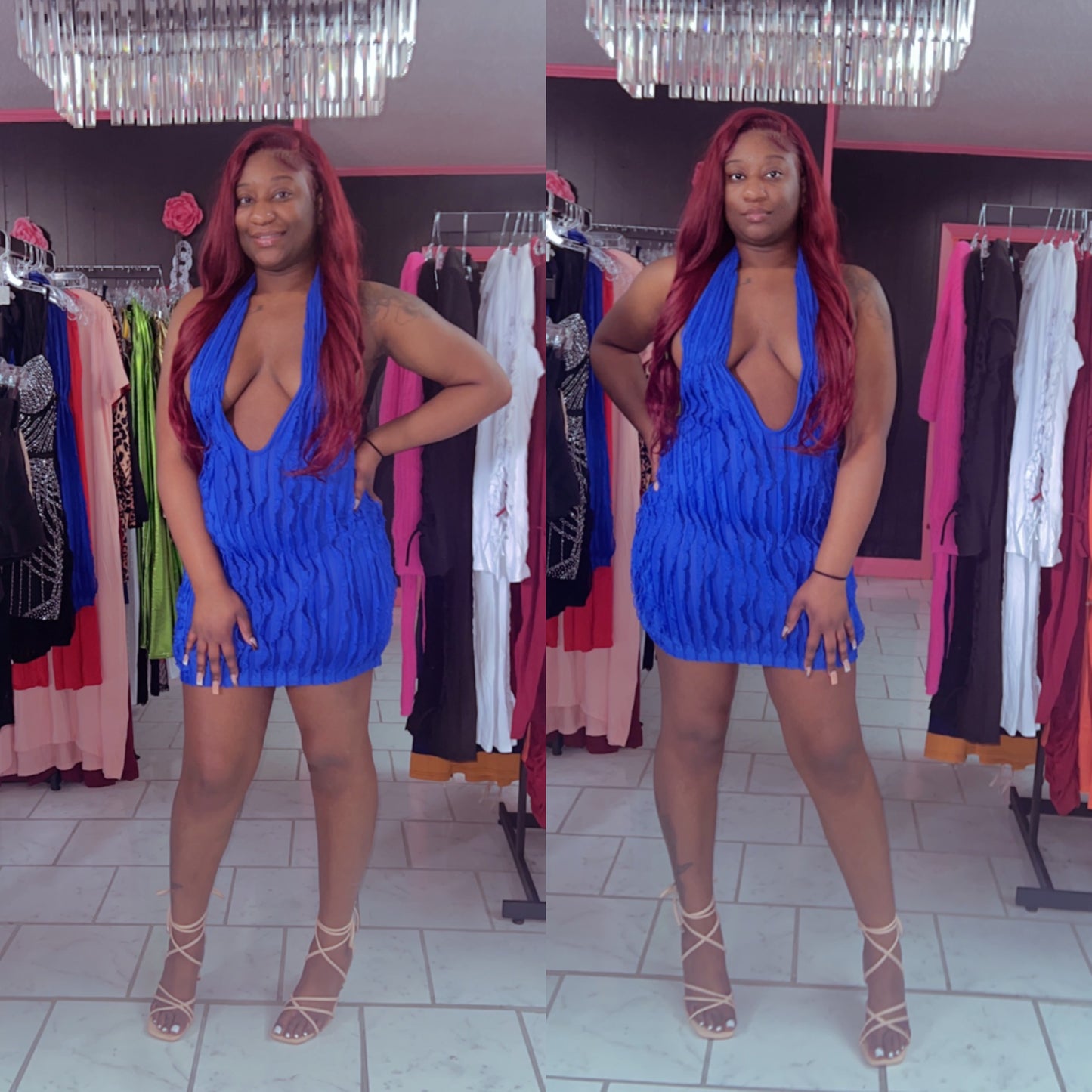 Turning Heads Feathered Dress