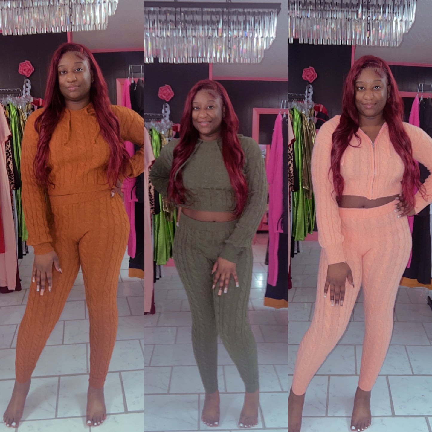 Solid Knit Set