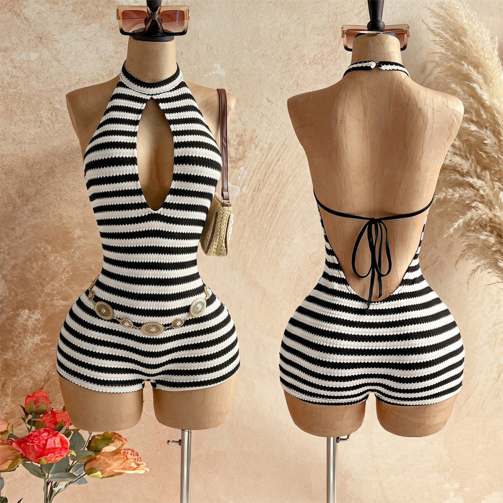 Fallin’ Knit Romper