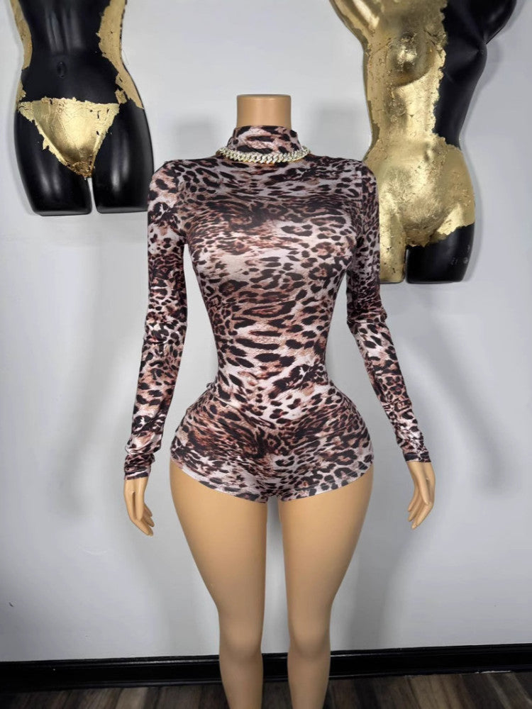 Leopard Romper