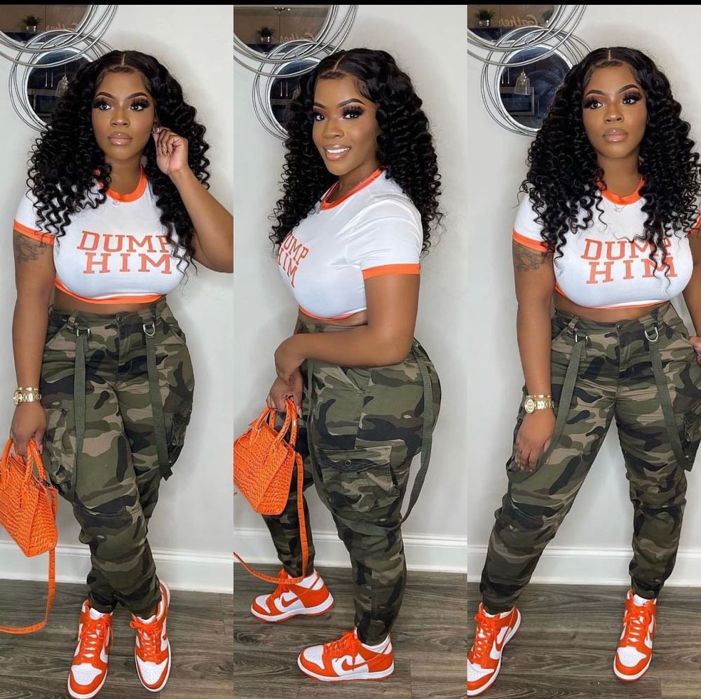 Camo Suspender Pants