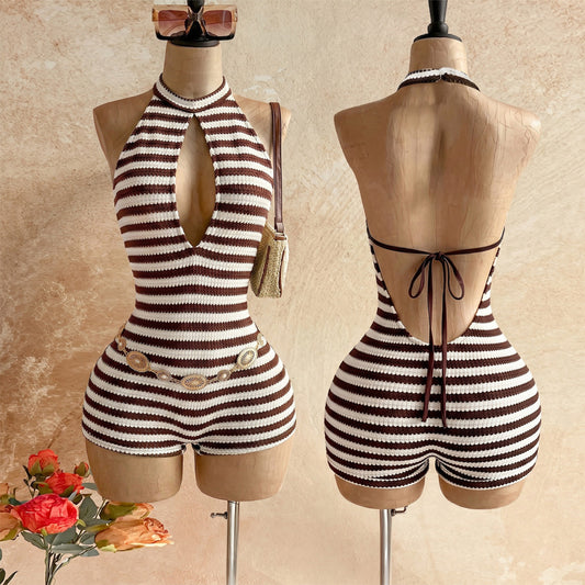 Fallin’ Knit Romper