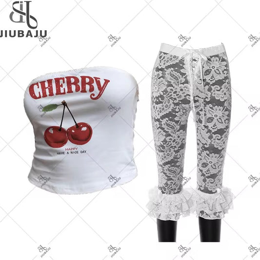Cherry Lace Set