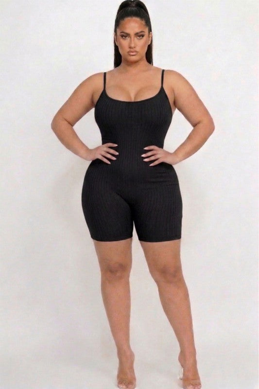 Basic Ribbed Romper